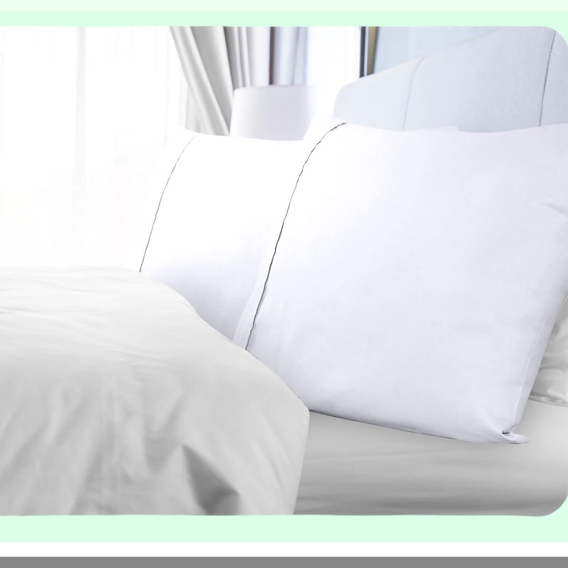LuxurySoft Queen Pillowcase Set - 1800 Brushed Microfiber Bed Pillow Cover - Wrinkle & Fade Resistant White Pillowcases - Soft & Cozy Queen Size Case