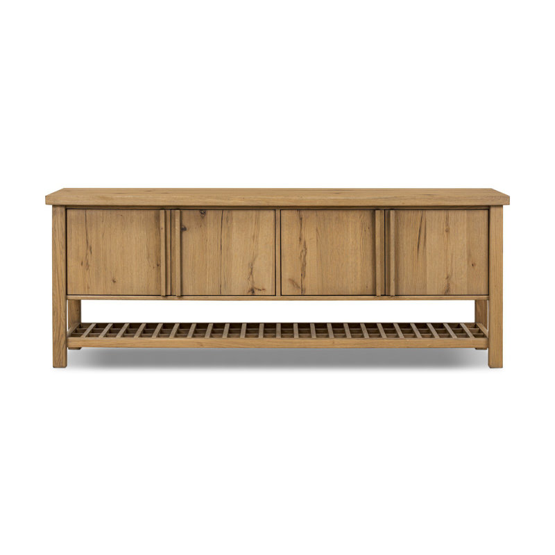 Dalton Media Console-Aged Natural Oak