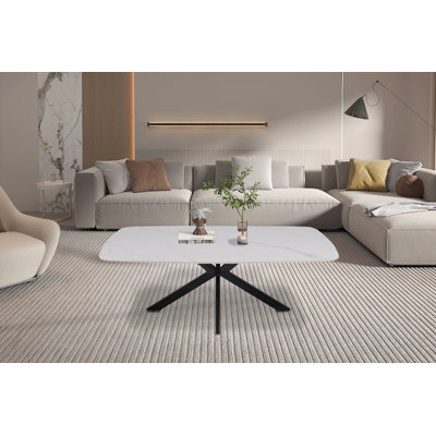Deava Cross Legs Coffee Table