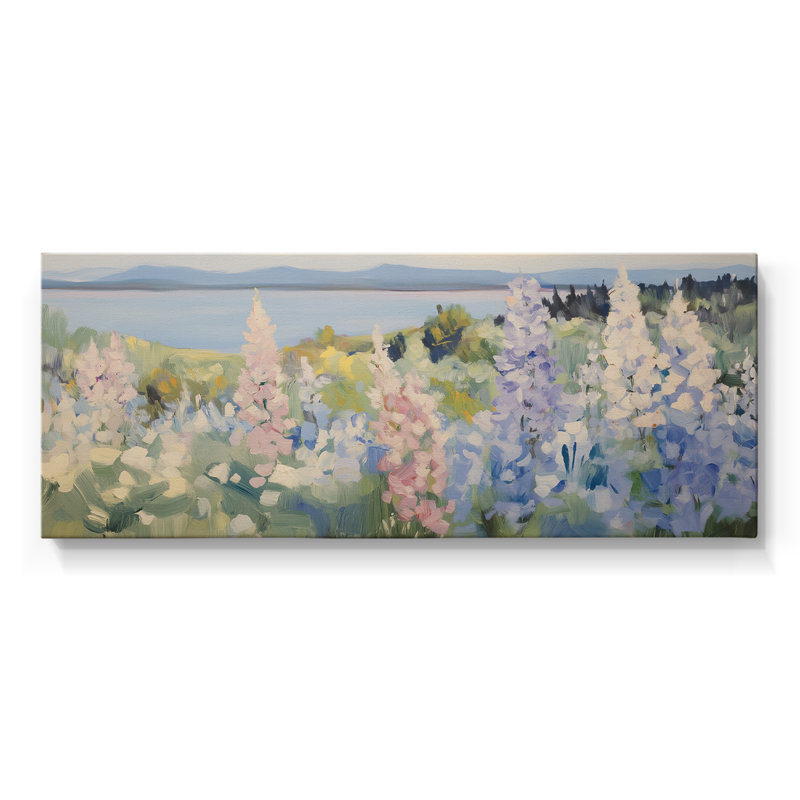 Botanical Series-CXV- Toile tendue avec châssis - Prêt à accrocher, H 12 po x l 30 po