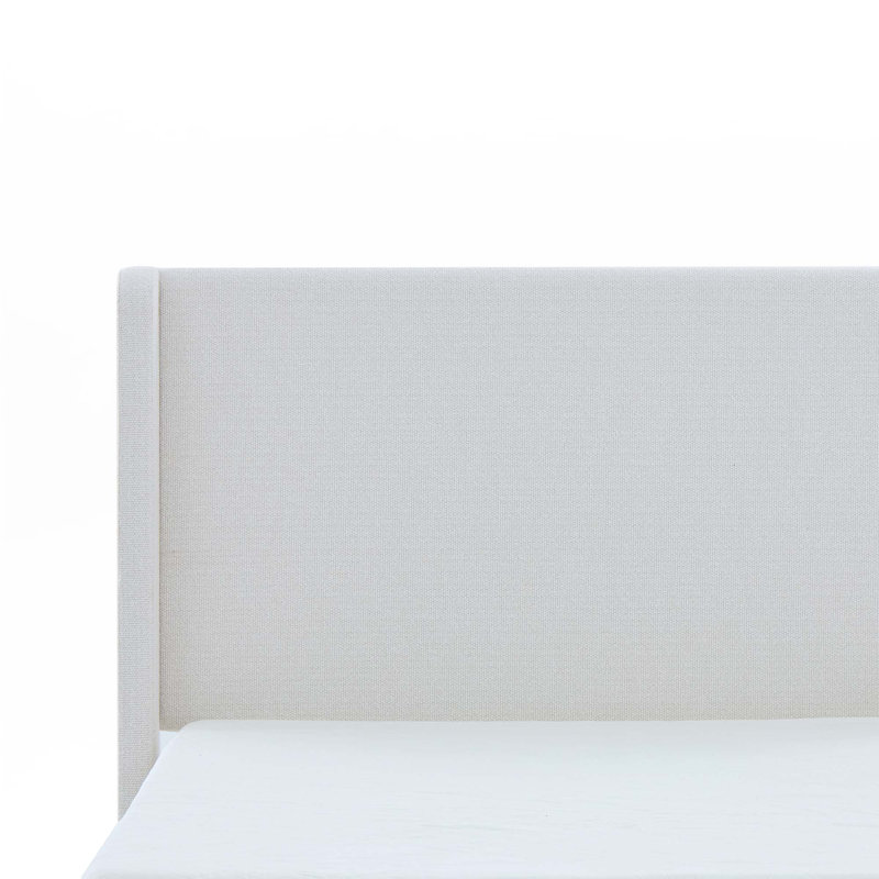 Tête de lit haute 54 po, Blanc crème, Très grand