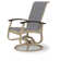 Chaise de patio pivotante Askar