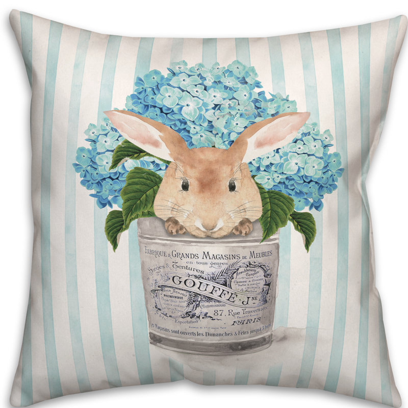 Coussin Hippity Hoppity, 18 po x 18 po