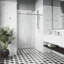 Porte de douche coulissante sans cadre avec verre transparent 3/8 po de l 64 à 68 po x H 76 po Elan E-Class-50553450