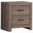 Brantford Barrel Oak 2-Drawer Nightstand-2054340423