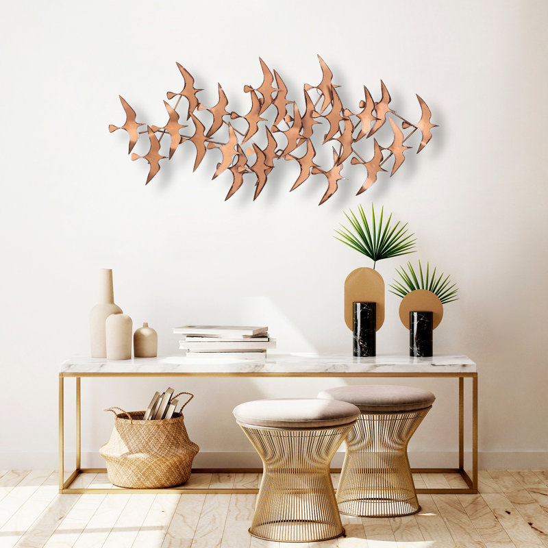 Handmade Decorative Metal Wall Accessory, 36.6 x 25.6 x 1.6 Inches | 100% Metal Construction, Unique Hand-Painted Design | Perfect for Home Décor, Living Room & Office | Eye-Catching Art Piece with Wall Mount