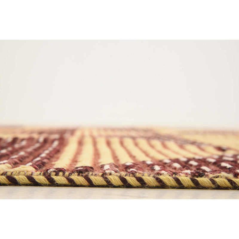 Tapis de zone one-of-kind à la main noué la new age rouge/beige 6 pi 5 po x 9 pi 6 po Nash