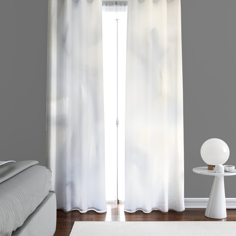 Rideau en polyester Gyeong, L 20 po x L 61 po