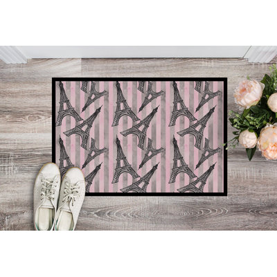 Belinda Non-Slip Striped Outdoor Doormat
