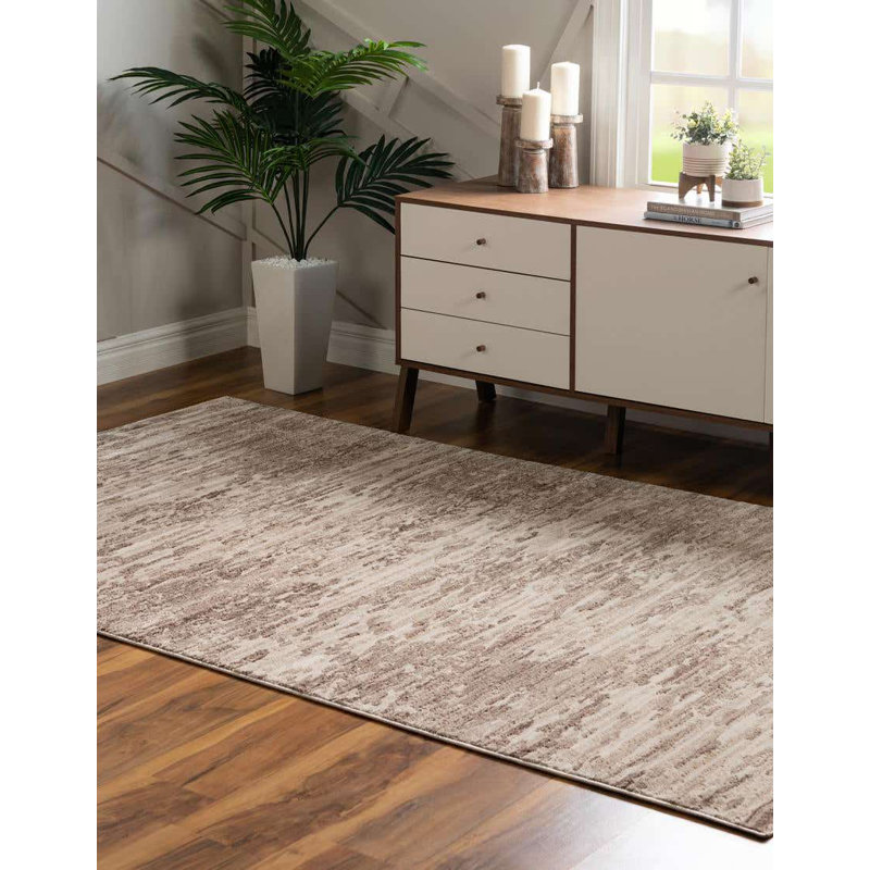 Perillo Abstract Indoor Rug, Rectangle 4' x 6'