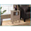 Table basse transitionnelle en stratifié brun pour le salon et amp; Chambre à coucher, grand rangement avec tablette et amp; Armoire-629842542