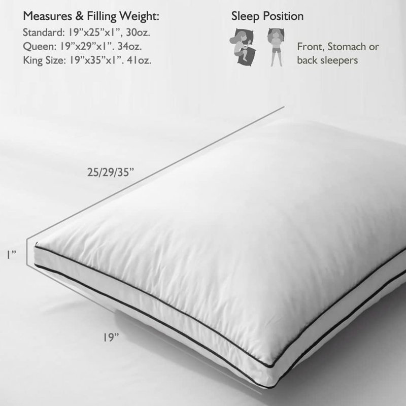 Betsons Feather Medium Cooling Pillow