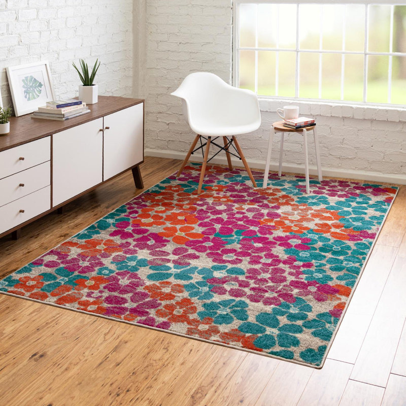 Analiese Floral Indoor Rug, Rectangle 9' x 12'