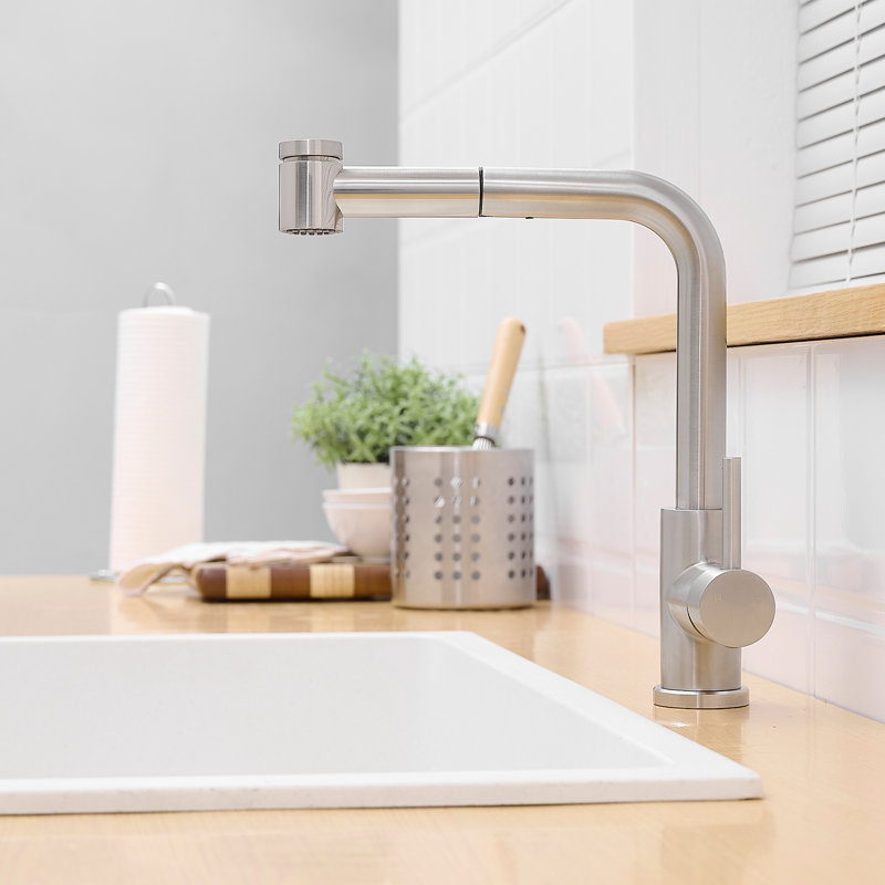 Robinets de lavabo avec douchette extractible, robinet de préparation pour mini-bar