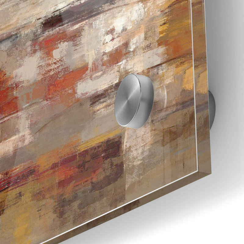 «Painted Desert» par Silvia Vassileva, art mural en verre acrylique, H 36 po x l 36 po x P 0,2 po