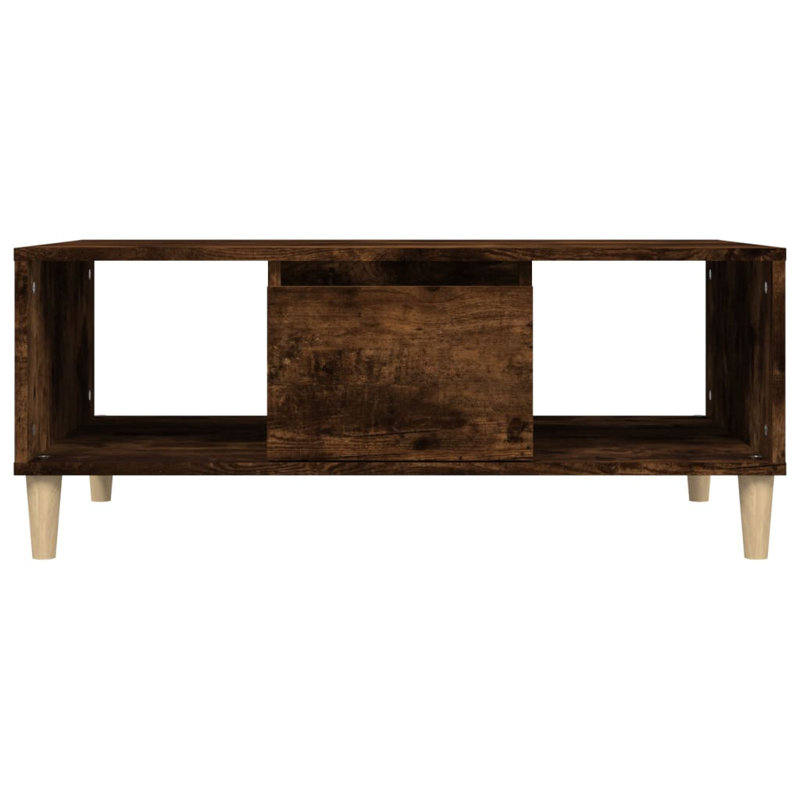 Huntoon Coffee Table with Storage, Smoked Oak
