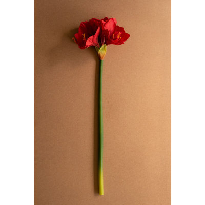 Amaryllis artificiel rouge - tige haute de 30 po, ensemble de 6
