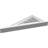 Triangle Left Side Surface Mount Urethane Functional Gable Vent Pitch, Primed-101818593