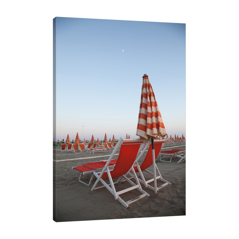 "At The Beach IV", toile tendue par Aledanda, H 15 po x l 10 po x P 1,5 po