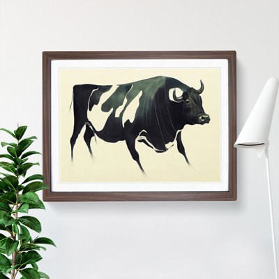 Sensational Cow Abstract - Framed Print