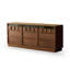 Armoire d'appoint en noyer massif et bois manufacturé
