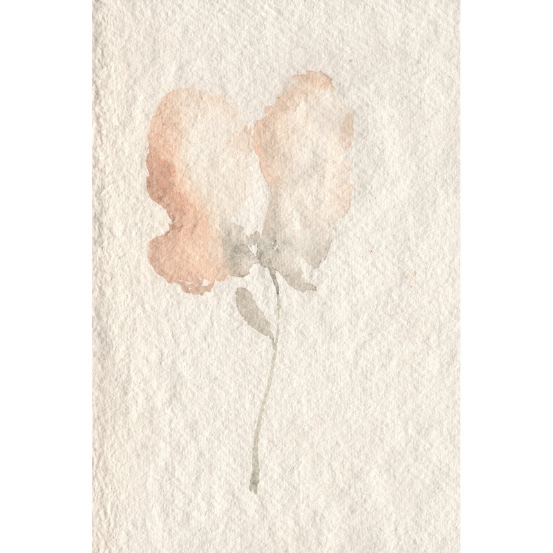 Fleur Petite I by Jennifer Goldberger - Painting, 30cm H x 20cm W, Wrapped Canvas