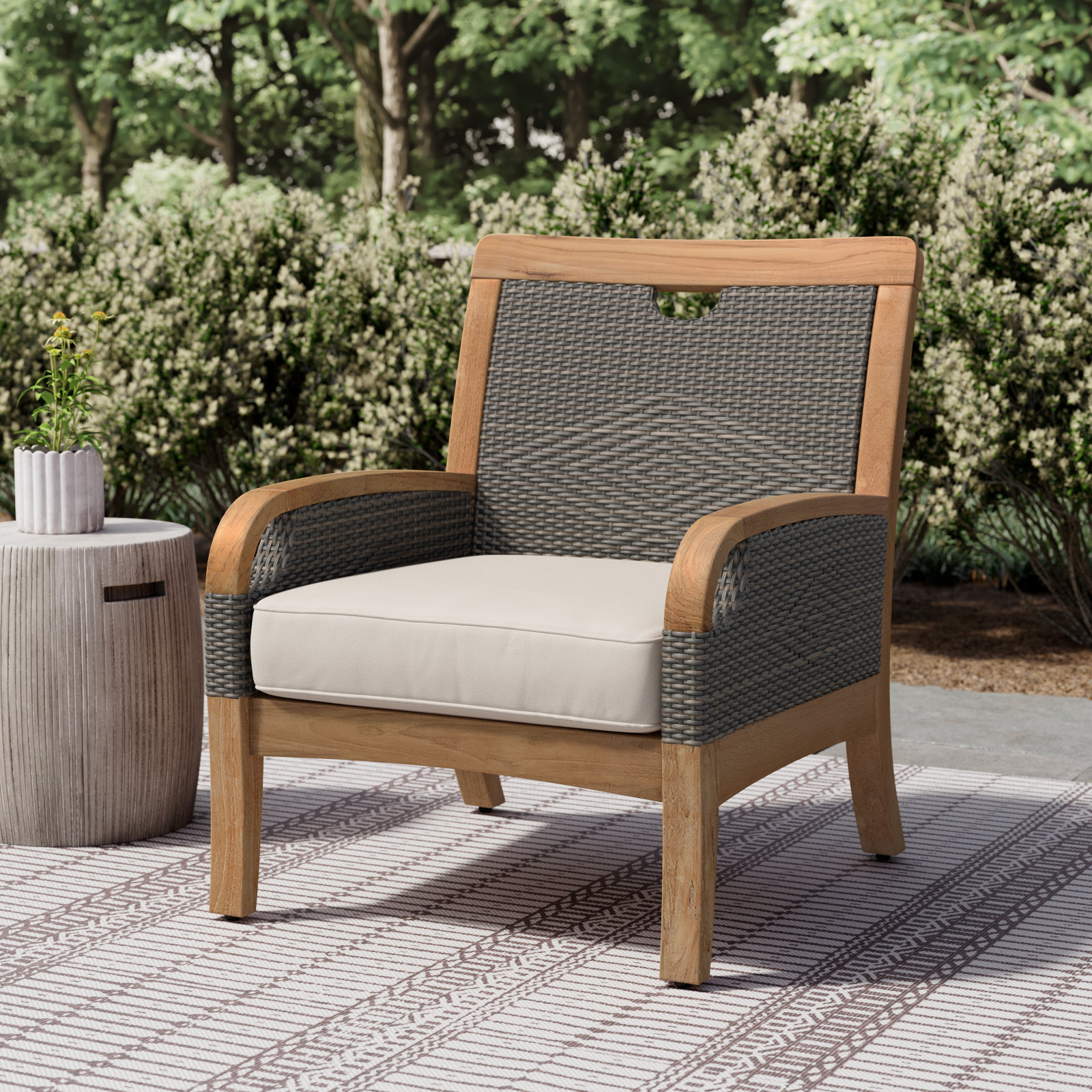 Colden Teak Patio Chair with Cushions