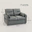 2 Seater Faux Leather Loveseat