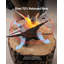 Single Horn Anvil, 110lbs Cast Steel Anvil, High Hardness Rugged Round Horn Anvil for Blacksmiths, with Large Countertop and Stable Base, Metal Working Tool for Metal Bending, Shaping, Twisting