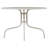 Alani Round Metal Outdoor Dining Table With Umbrella Hole , 39'' in. W 39'' in. D