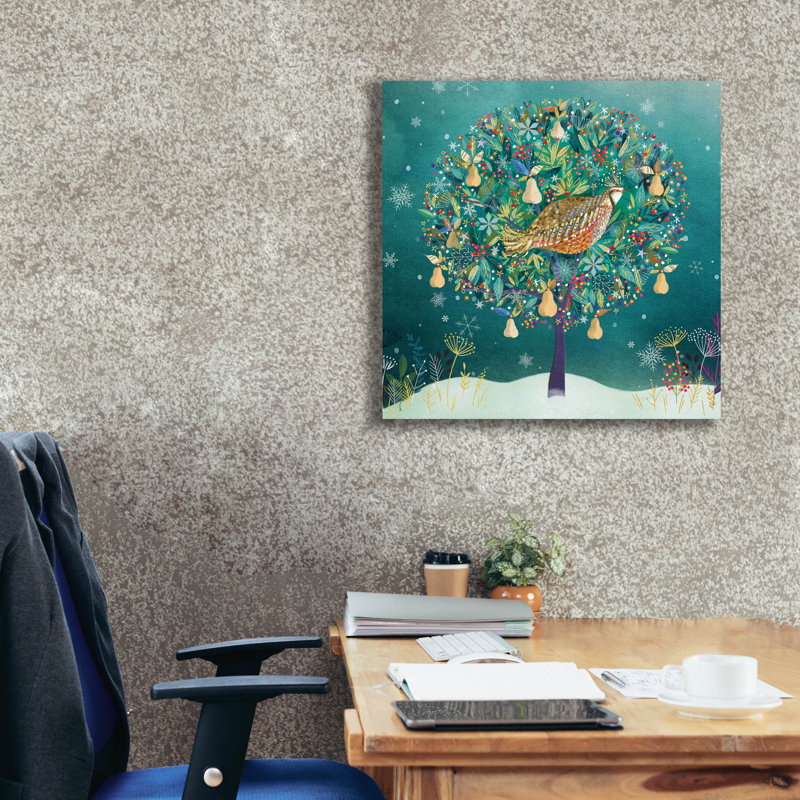 Toile épique «Golden Partridge» par Elle Media Group, Epic Graffiti, 26 po x 26 po