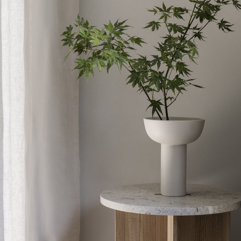 Vase de table en céramique MIYABI, Clair de lune
