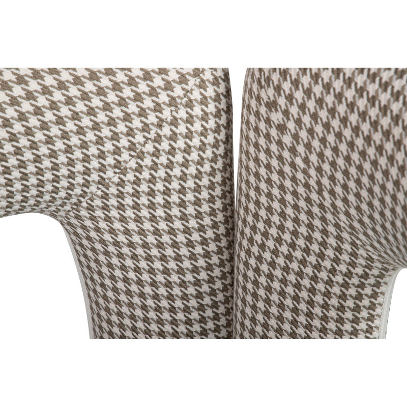 101.6cm H Polyester Blend Upholstered Accent, Green/Beige