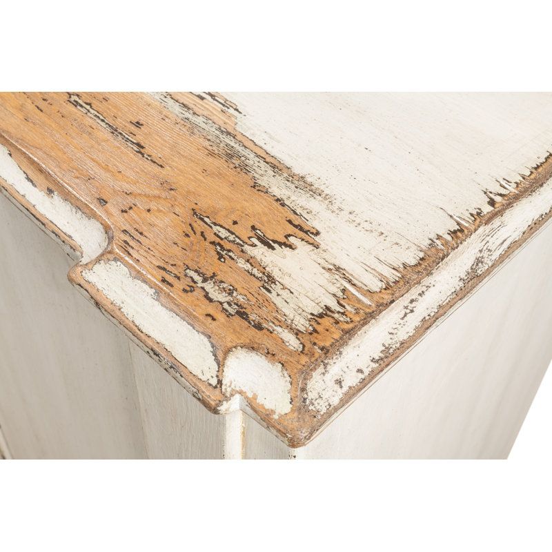 Villefranche Solid Wood Sideboard, Antique White