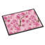 Tapis de porte extérieur anti-dérapant fleur Belinda-38445294