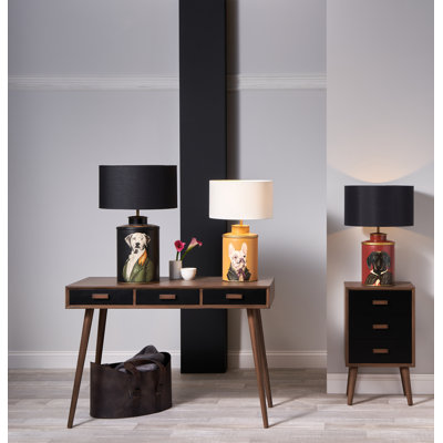 Campa 40Cm Red/Gold/Brown Table Lamp Base