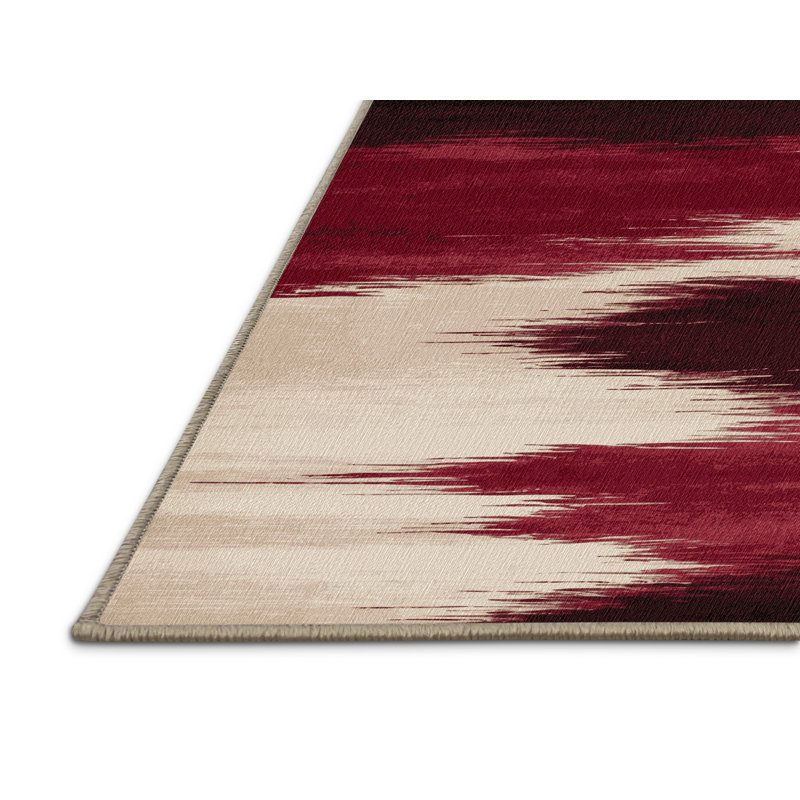 Tapis beige lavable à la machine, Rectangulaire 2 pi x 3 pi
