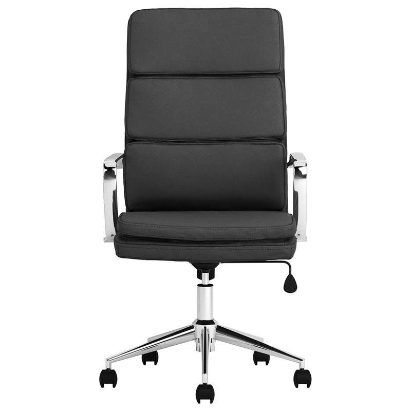 Élégante chaise de bureau grise avec et pour un usage durable, rembourrée, avec dossier solide et support