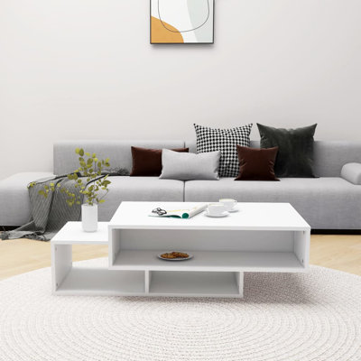 Godding Pedestal Coffee Table with Storage