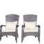Chaise de patio avec coussins (coussin beige)
