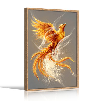Phoenix Flame Canvas Wall Art Oil Painting Print Set Of 1