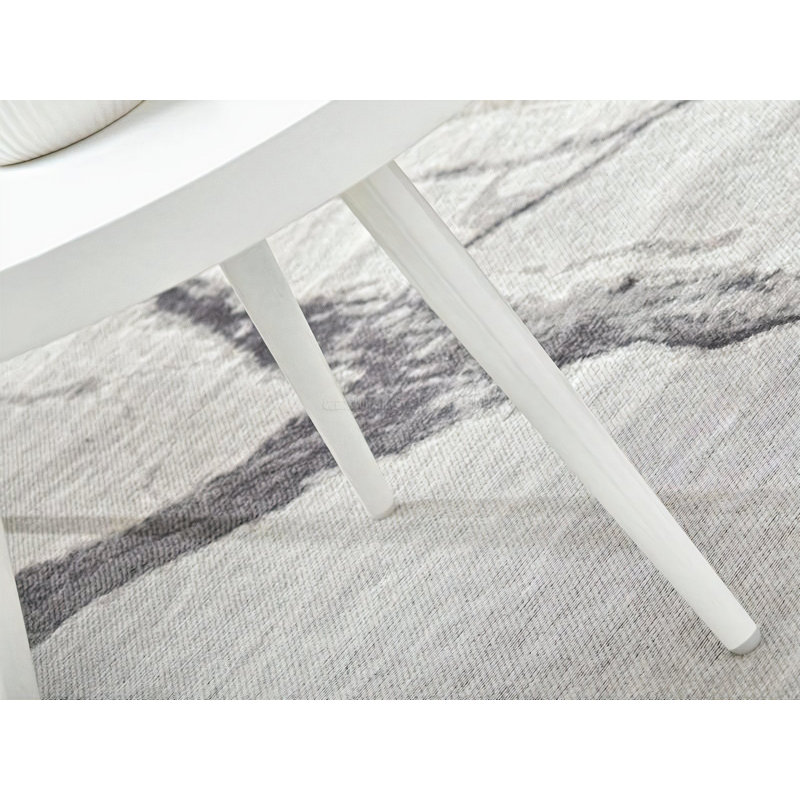 Mineola Three Leg Coffee Table, 41cm H x 55cm W x 55cm D, White