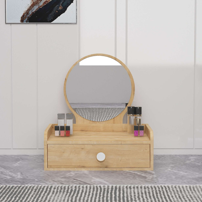 Make-up table, Beige, White