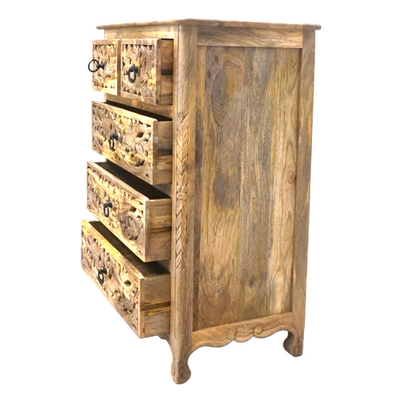 Commode 5 tiroirs cuite à la main
