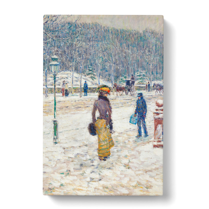 New York Street by Childe Hassam - Wrapped Canvas Painting, 60cm H x 40cm W x 3cm D
