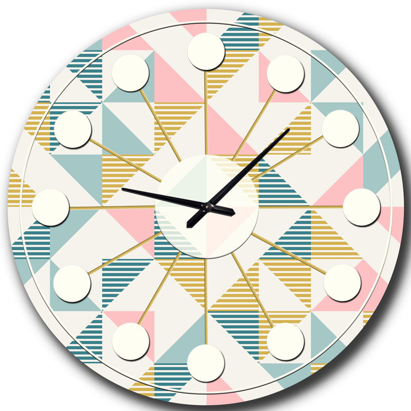 Horloge murale Diamond Retro III - Mid-Century, Moyenne