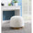 Round Upholstered Ottoman, Footstool For Bedroom, Entryway-941120036
