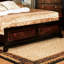 Transitional Solid Wood Queen Bed, /Walnut With Modern Bedroom Furniture Headboard Design