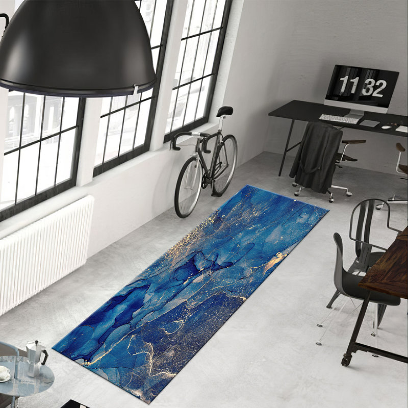 Chic Non Woven Thin Type Printed Rug with Intricate Floral Design and Border Detailing in Warm Tones Ideal for Adding a Touch of Sophistication to Any Living Space