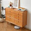 Armoire de rangement moderne en bois de cerisier simple